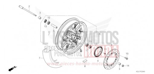 ROUE AVANT ADV350AS de 2025